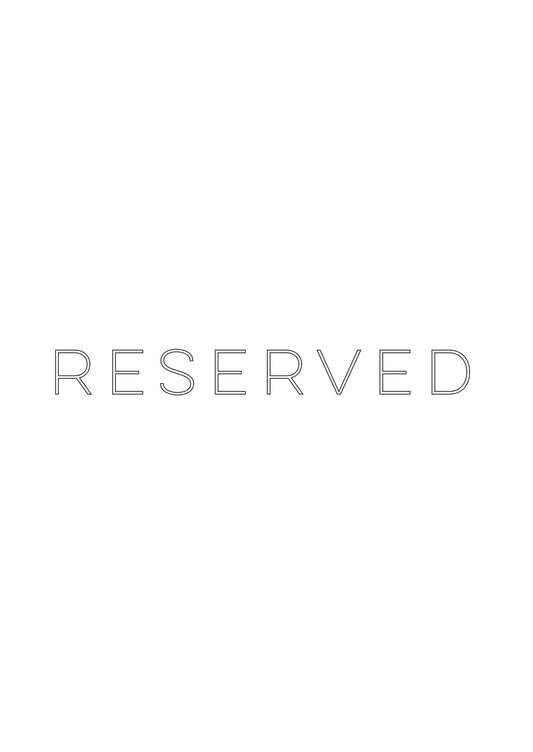 Reserved for Marie