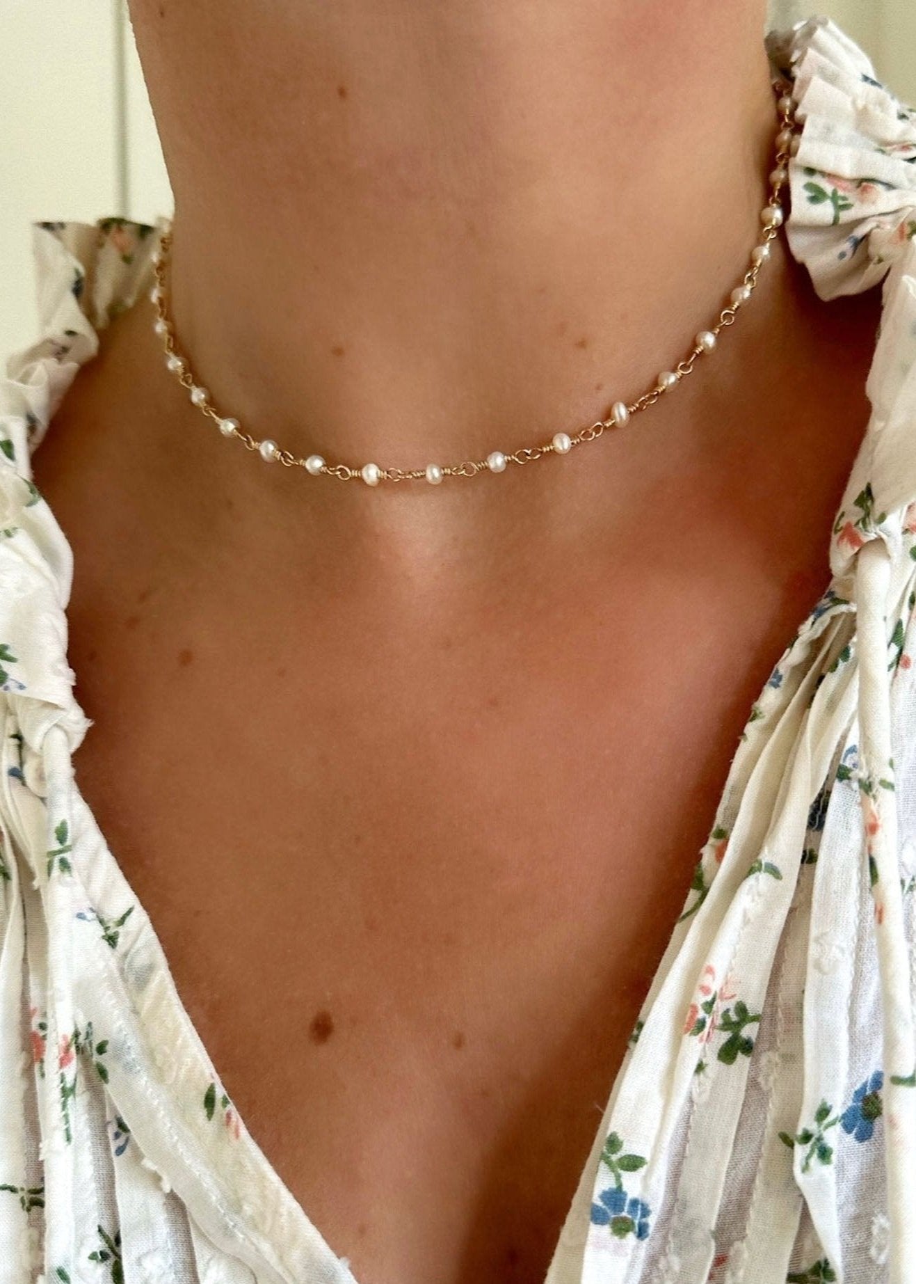 Tiny Pearl Necklace