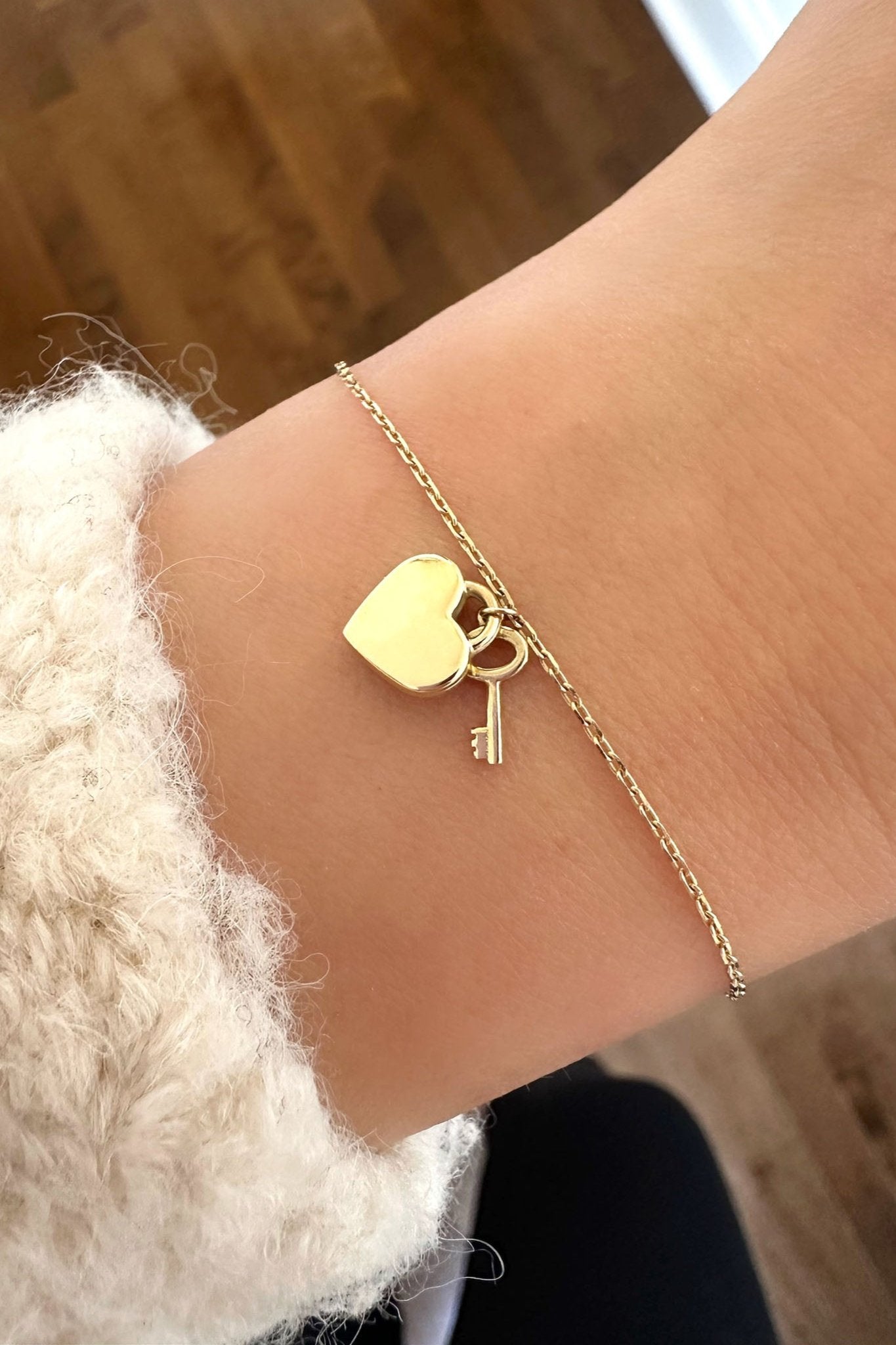 Heart + Locket Bracelet