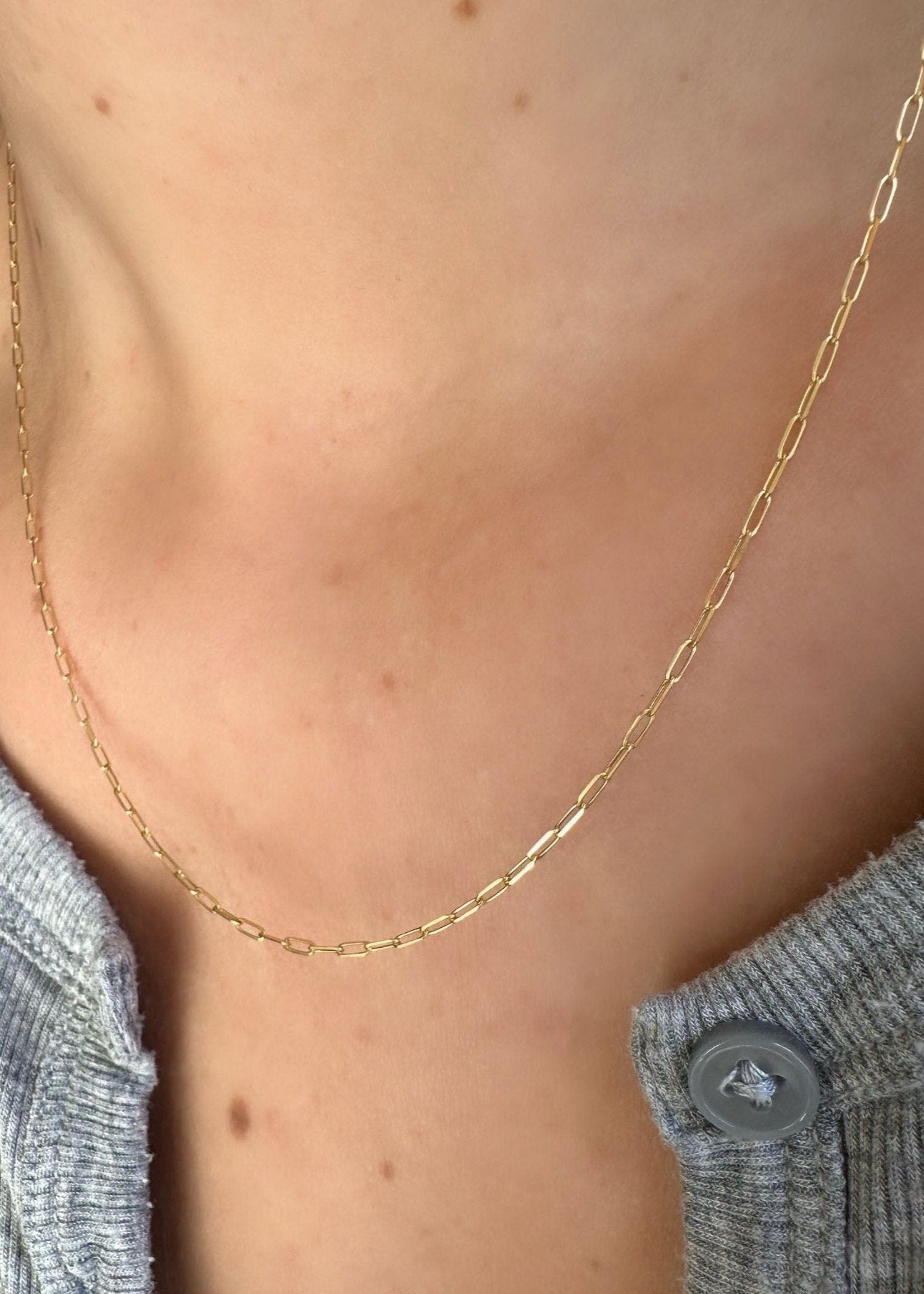 Sparkly Paper Clip Necklace