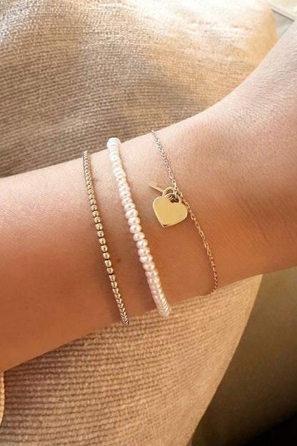 Heart + Locket Bracelet