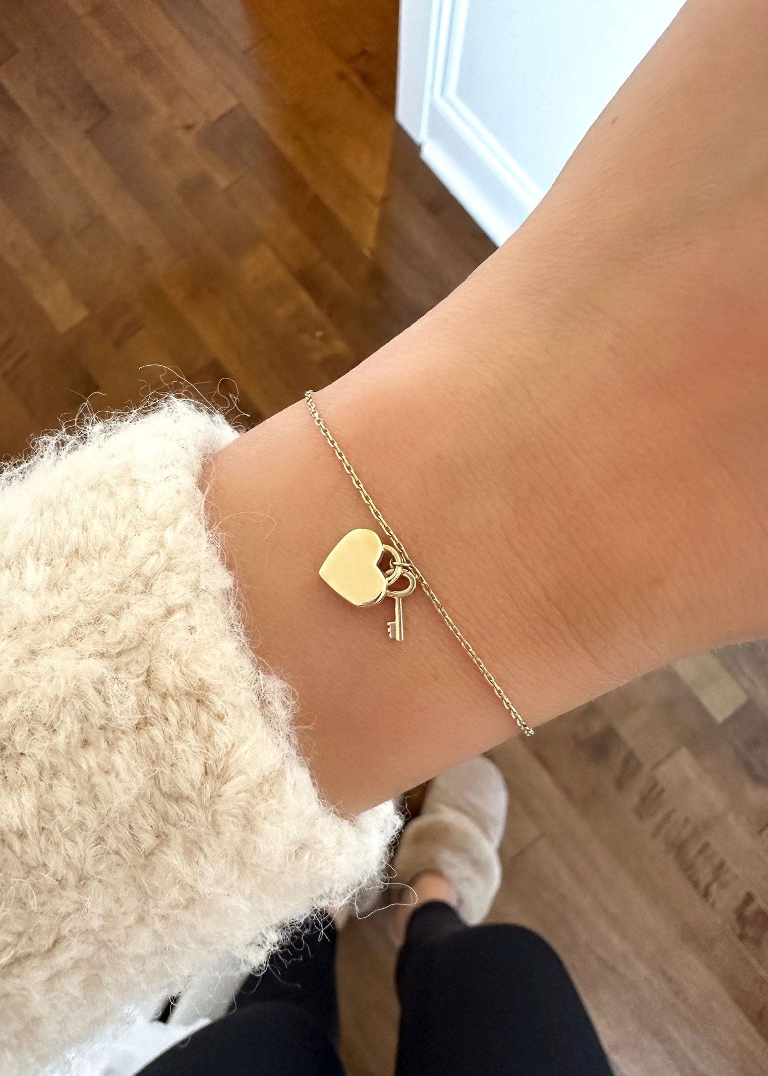 Heart + Locket Bracelet